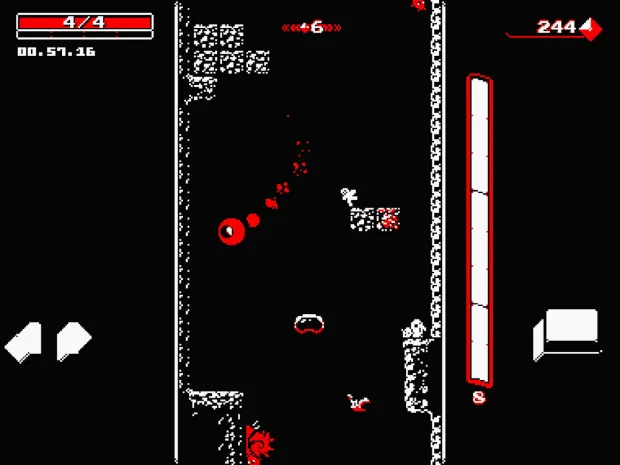 Schermata di gioco di Downwell 3